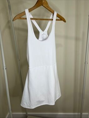 White Mini Dress with Racerback